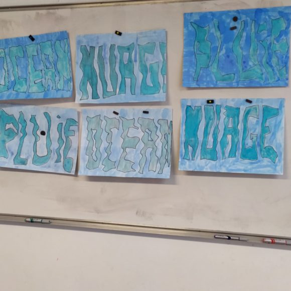 Aquarelles chez Mme Leriche