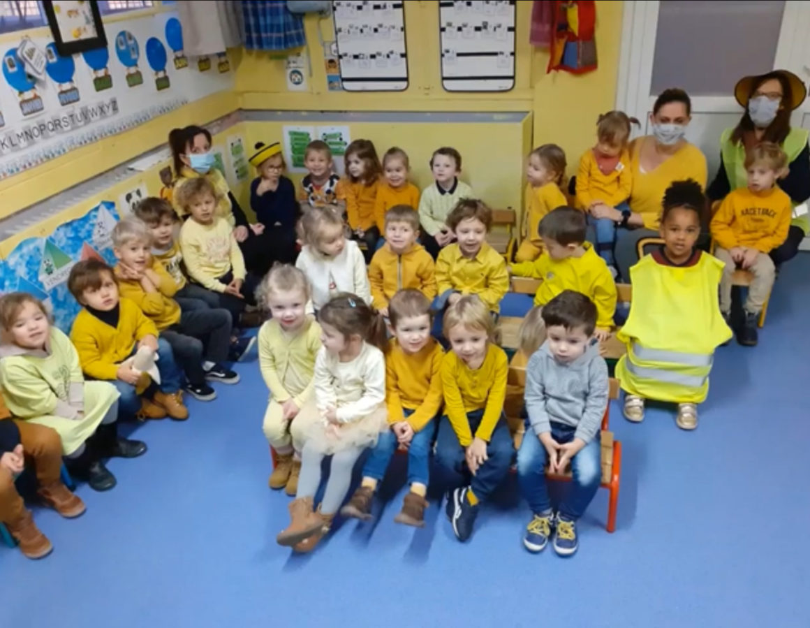 Activités autour de la couleur jaune : la joie ! pour la classe de Mme Falempin