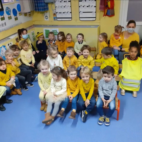 Activités autour de la couleur jaune : la joie ! pour la classe de Mme Falempin
