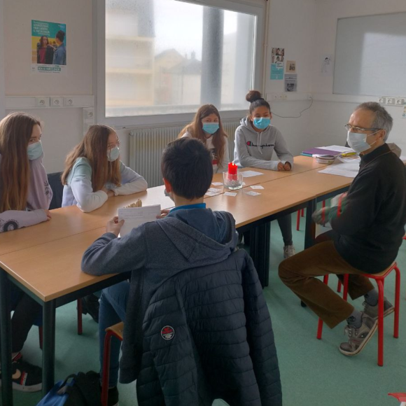 Visite de l’Abbé Grémont au collège